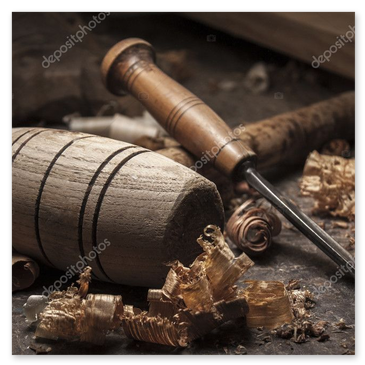 Dettaglio giunzione in legno rifinita